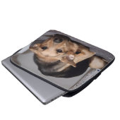 Het leven is Ruff Laptop Hoesje Sleeve (Voorkant onderkant)