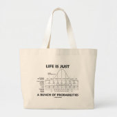 Het leven is slechts een hoop waarschijnlijkheid ( grote tote bag (Voorkant)