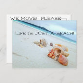 Het leven is slechts een strand briefkaart (Voorkant / Achterkant)