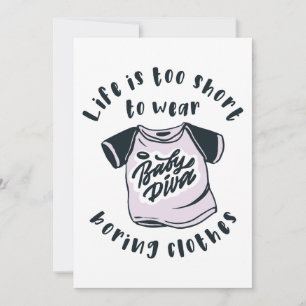 Het leven is te kort om kleren te draag kaart