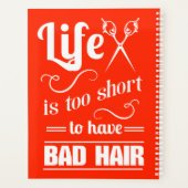 Het leven is te kort om slechte lucht te hebben planner (Achterkant)