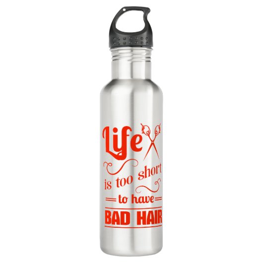 Het leven is te kort om slechte lucht te hebben waterfles (Voorkant)