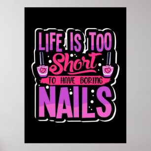 Het leven is te kort om te kunnen beschikken over  poster