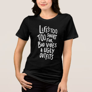Het leven is te kort Tri-Blend shirt