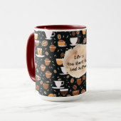 Het leven is te kort voor Bad Coffee Mok (Voorkant links)