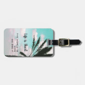 Het leven is Tropisch korte Inspirerend reis Bagagelabel (Voorkant horizontaal)