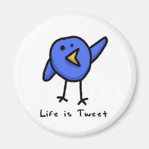 "Het leven is Tweet" Magnet Magneet