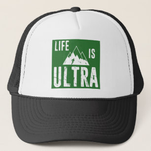 Het leven is ultra-actief trucker pet