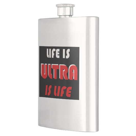 Het leven is ultra, het leven is ultra flacon (Links)