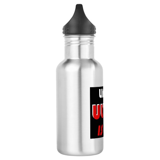 Het leven is ultra, het leven is ultra waterfles  (Links)