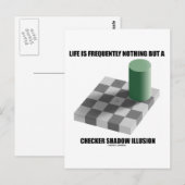 Het leven is vaak niets anders dan een schaduw briefkaart (Voorkant / Achterkant)