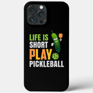 Het leven is verkort met Pickleball Cute Pickle Ba iPhone 13 Pro Max Hoesje