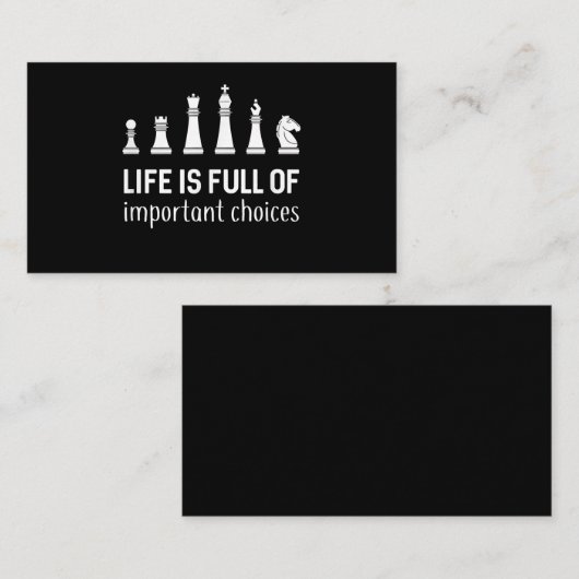 Het leven is vol belangrijke keuzes, schaafoverloo informatiekaartje (Voorkant / Achterkant)