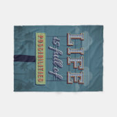 Het leven is vol mogelijkheden fleece deken (Voorkant (Horizontaal))