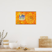 Het leven is vol uitdagingen Motivatie Poster (Keuken)