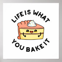 Het leven is wat je noemt het grappige Cake Pun