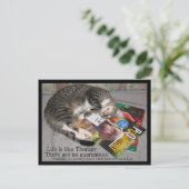 Het leven is zoals Therapie Briefkaart (Staand voorkant)