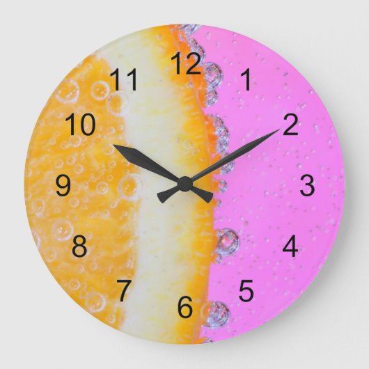 Het leven is zoet en zuur grote klok (Voorkant)