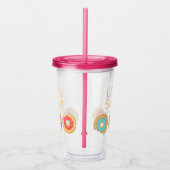 Het leven is zoete donuts acryl drinkbeker (Rechts)