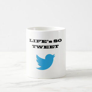 Het leven is zo'n TWEET-mok Koffiemok