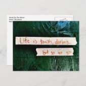 Het leven is zwaar briefkaart (Voorkant / Achterkant)