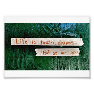 Het leven is zwaar foto afdruk