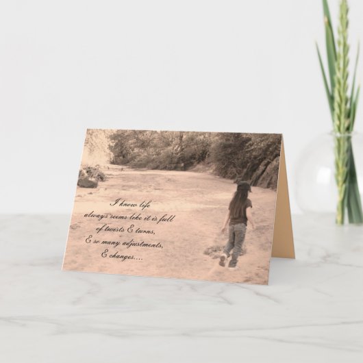 Het leven kan zwaar zijn… kaart (Voorkant)