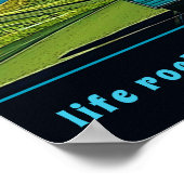 Het leven loopt wanneer uw huis Camper rolt Poster (Hoek)