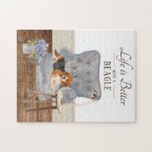 Het leven met een beagle puzzel (Horizontaal)