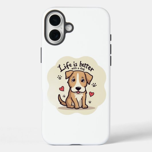 Het leven met honden Case-Mate iPhone case (Achterkant)