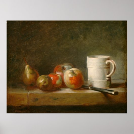 Het leven met Mok - Jean-Siméon Chardin Fine Art Poster (Voorkant)
