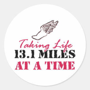 Het leven nemen 13.1 mijl per keer ronde sticker