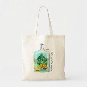 Het leven rond de kampvuur is beter tote bag