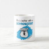 Het leven... Schnauzer - Witte Mok (Center)