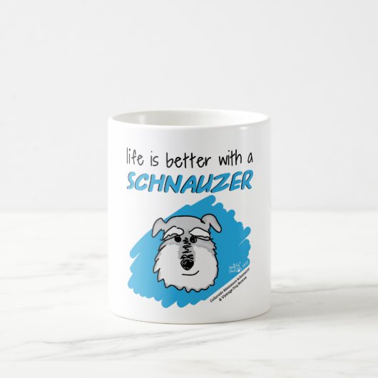 Het leven... Schnauzer - Witte Mok (Center)