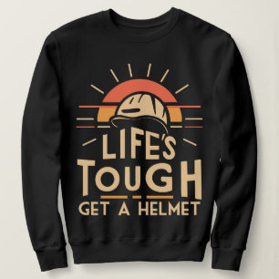 Het leven stoer krijg een helm trui