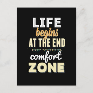 Het leven!  typografie Inspirerend Briefkaart