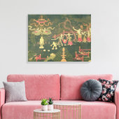Het leven van Boeddha Shakyamuni Canvas Afdruk (Insitu (Woonkamer))