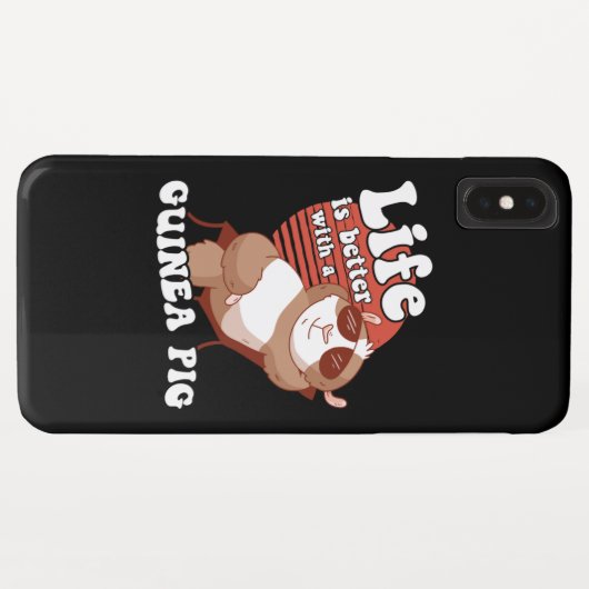 Het leven van cavia's is beter Case-Mate iPhone case (Achterkant (horizontaal))