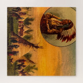 Het leven van de Amerikaanse Indiërs Legpuzzel (Horizontaal)