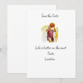 Het leven van de Basketball Player is beter voor d Kaart (Voorkant / Achterkant)