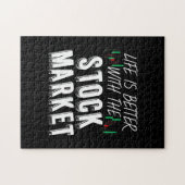 Het leven van de beleggers is beter met de aandele legpuzzel (Horizontaal)