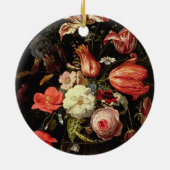 Het leven van de Bloemen op een Ledge Keramisch Ornament (Achterkant)