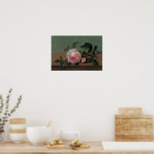 Het leven van de Bloemen op een Ledge Poster (Keuken)