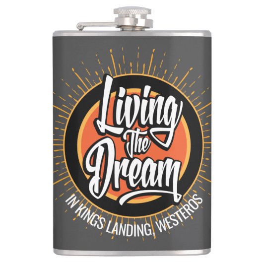 Het leven van de droom heupfles (Voorkant)