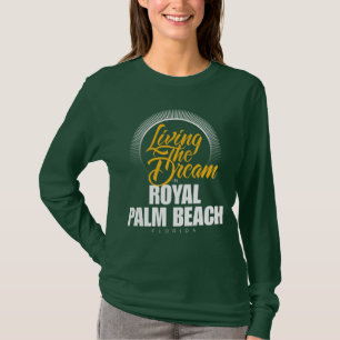 Het leven van de droom in het koninklijk palmstran t-shirt