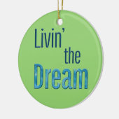 Het leven van de droom keramisch ornament (Links)