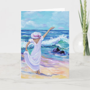 Het leven van de droom op het Beach Aloha Wenskaar Kaart