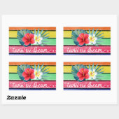 Het leven van de droom rechthoekige sticker (Vel)