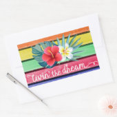 Het leven van de droom rechthoekige sticker (Envelop)